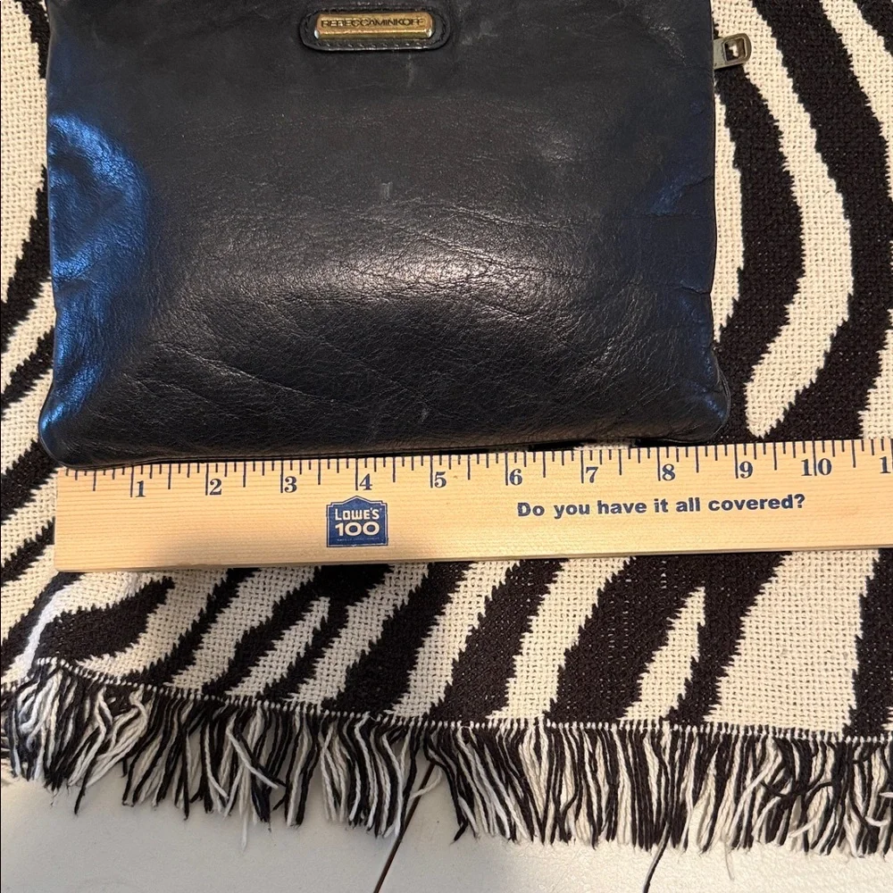 Vintage Rebecca Minkoff Black Leather Rockstar Elegant Crossbody Gold Hardware